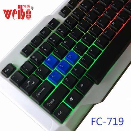 Gaming Backlit Keyboard Weibo FC-719 USB Keyboard
