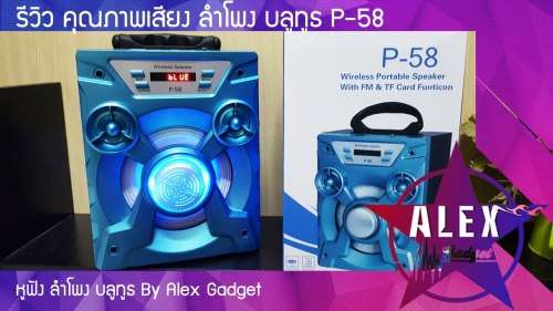P-58 Bluetooth Speaker Portable Wireless Speaker with USB/TF/AUX/FM Radio