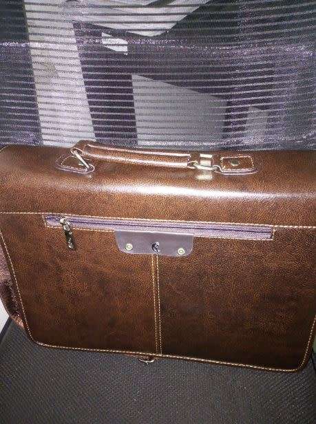 Small Pu Leather Laptop Briefcase Small 18cm*19cm*5.5cm