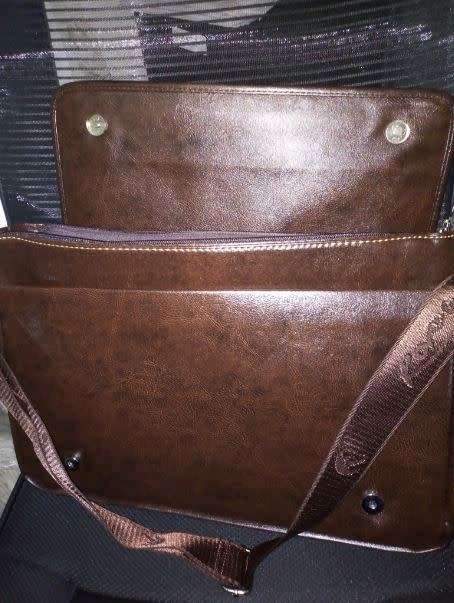 Small Pu Leather Laptop Briefcase Small 18cm*19cm*5.5cm
