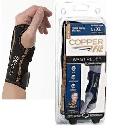 Copper Fit Wrist Sleeve Compression Sleeve RIGHT HAND ONLY