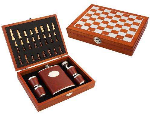 Chess Party Set - Chess Game and Flask