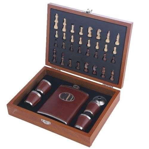 Chess Party Set - Chess Game and Flask