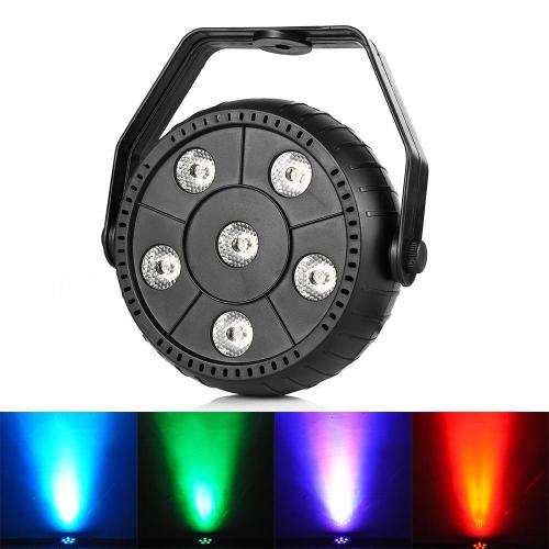 6LED RGB 9W Mini Portable Stage Par Light 3-in-1 Stage Lighting