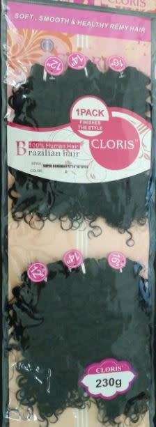 Cloris 100% Human Hair Brazilian Super Bohemian 12"14"16" 6pc