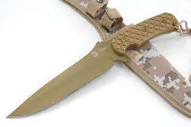 KNIFE No.Sa31 Fixed Blade Hunting Knife, Full-Tang Structure, Block Pattern Handle