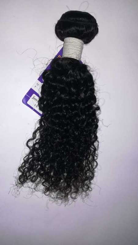 Perfect Queen Unprocessed Natural Peruvian Remy Jerry Curly 14"