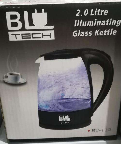 Bluetech 2.0L illuminating Glass Kettle