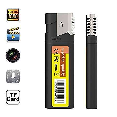 HD 1080P Hidden Spy Camera Real Electronic Lighter