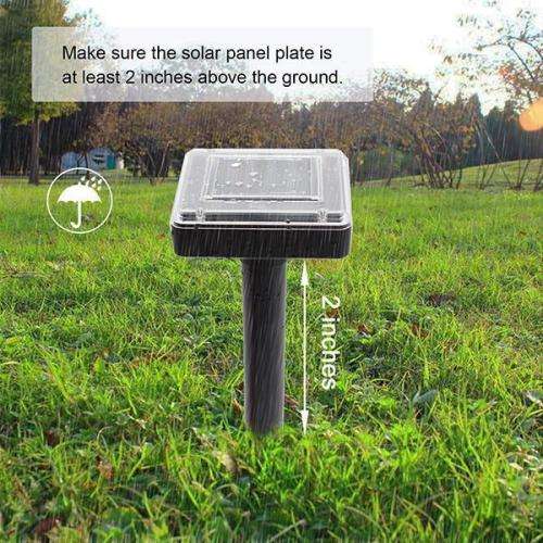Ultrasonic Solar Powered Rodent Repeller 2 Pack