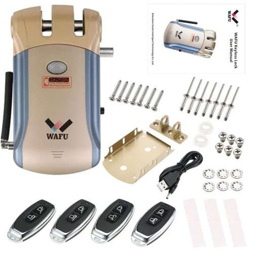 WAFU Smart Lock HF-008 Bluetooth Enabled Fingerprint and Touchscreen Keyless Smart Lock Deadbolt
