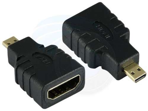 Micro HDMI Male to HDMI Female Adapter for Tablet Video Card Laptop PC