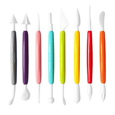 8 Piece Cake Decorating Fondant Modelling Tools