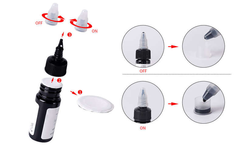 Dynamic Ink 3-Pack BLK 240ML, TBK 30ML, WD1 30ML Tattoo Inks