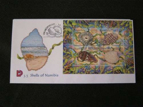 1998 Shells of Namibia Miniature Sheet FDC