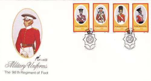 1986 Ciskei British Military Uniforms 98th Regiment of Foot (3rd Series) FDC