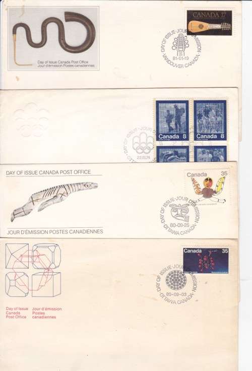 Large lot of Canada Stamps + FDC's