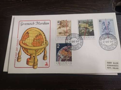 1984 GBGreenwich Meridian Centenary FDC