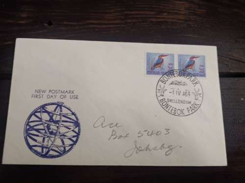 1964 RSA New Postmark First day of use Bontebok Park Cover