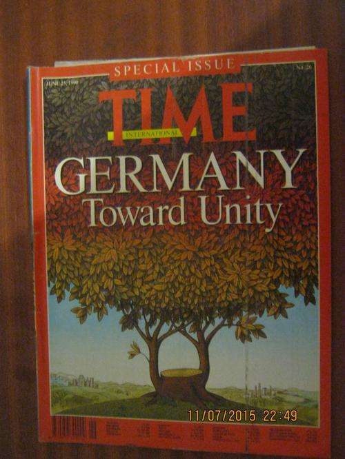 Time Magazine June25 1990 Special Isue Germany towards Unity+Mandela The Burden of being a superstar