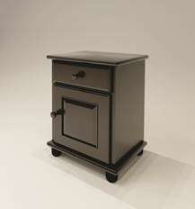 Solid door Dark Walnut pedestal