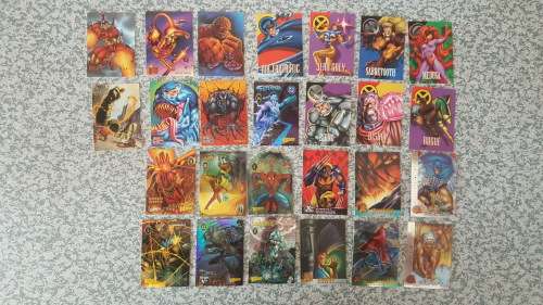 BID PER CARD x26 Collectable Comic Book Cards Marvel and More