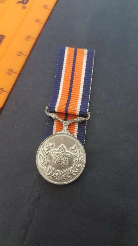 SADF GMM Miniture Medal Mess Dress Mounted