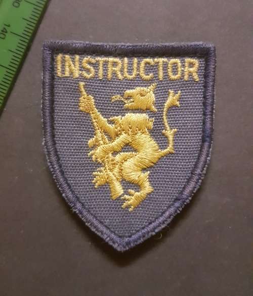 SAP Old SA Police Cloth badge emboided patch Instructor