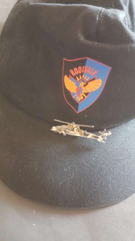 SAAF Rooivalk Pin and cap
