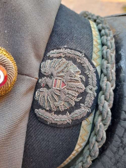 Old Austrian lieutenant Cap Bullion Wire Officers Cap