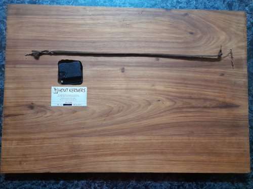Large wooden Hand Carved 19 Squadron Puma helicopter Clock