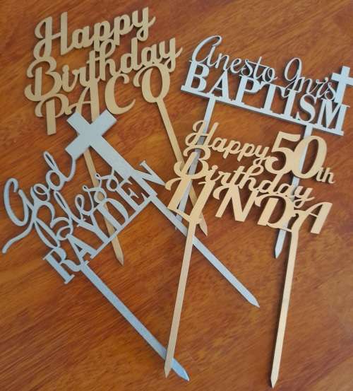 Custom Cake topper Confermation, Birthday, God Bless, Batism etc.