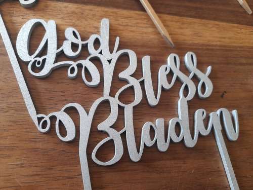 Custom Cake topper Confermation, Birthday, God Bless, Batism etc.
