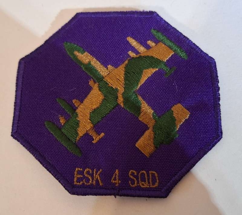 SAAF 4 SQUADRON PATCH PURPLE