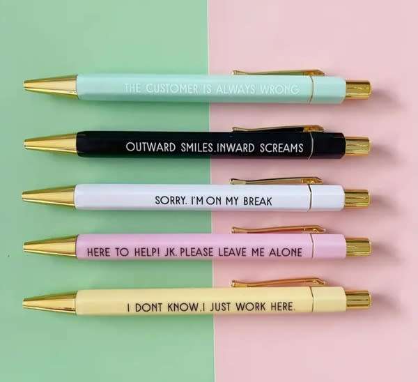 Customer Service Pen Set Funny gift
