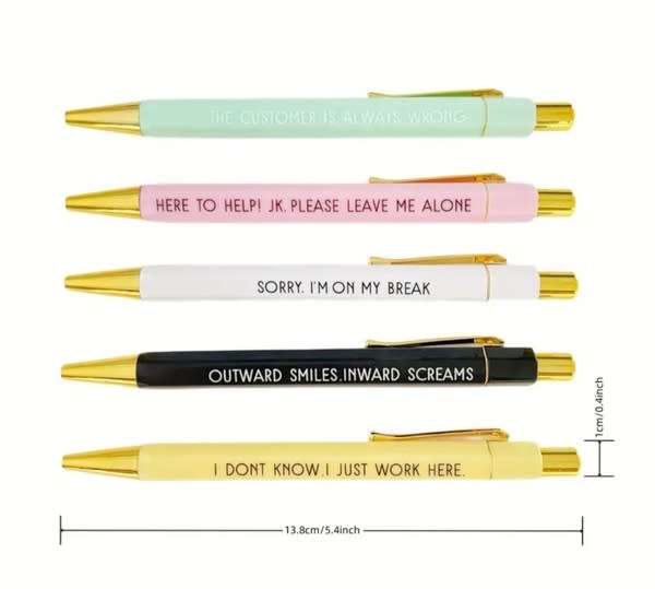 Customer Service Pen Set Funny gift