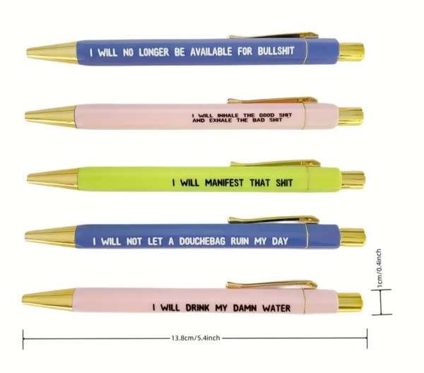 Reminder Pen Set Funny gift