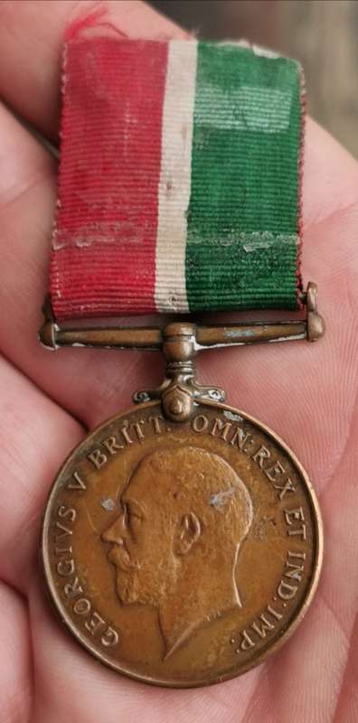 WW1 Mercantile Marine War Medal 1914-18 to William J Suckling