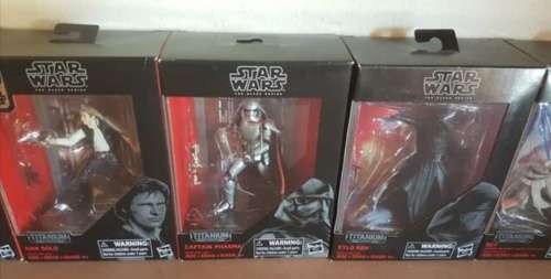 STAR WARS Tatanium Edition Cast iron Figures No 1 to 9 complete wave 1 & 2