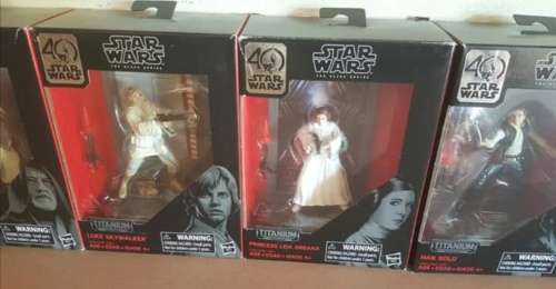 STAR WARS Tatanium Edition Cast iron Figures No 1 to 9 complete wave 1 & 2