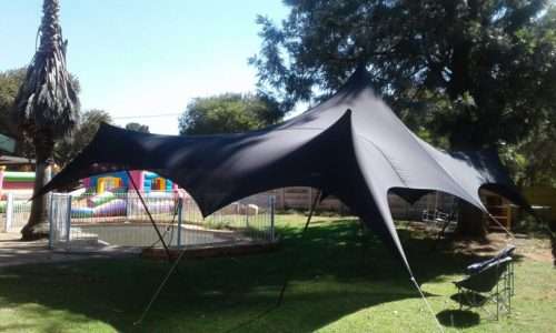 100% - Waterproof - Stretch Tents - Polyester - No Poles- 5m x 5m