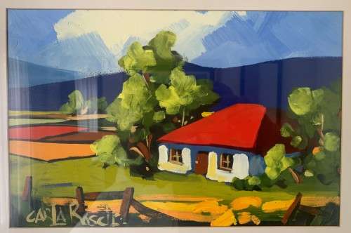 Carla Bosch (SA 20th C) Oil, Landscape scene, Signed, 420 x 270