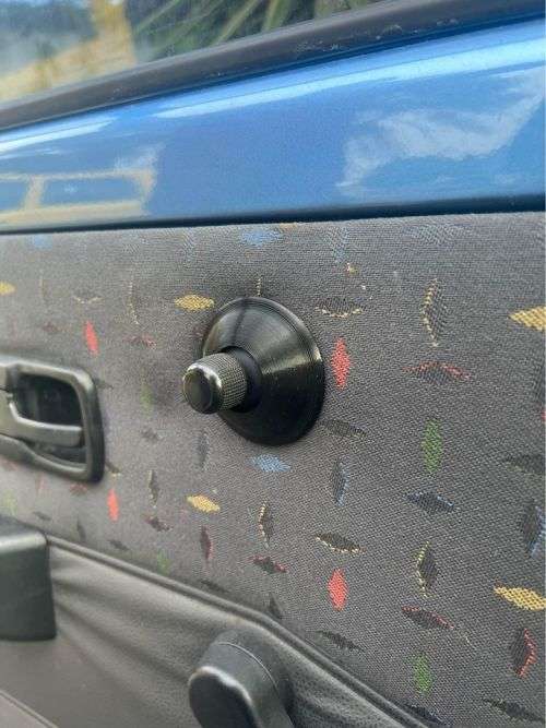 MK1 golf mirror adjuster trimming