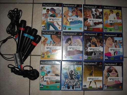 SINGSTAR BUNDLE FOR SONY PS2 (Great Collection)