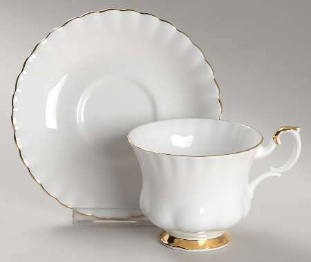 Royal Albert ' Val D'or Footed Cup & Saucer Set