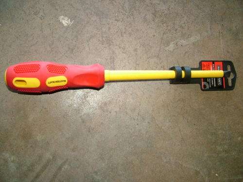 8.0X175MM FLAT SCREWDRIVER :  HIGH GRADE CROME VANADIUM STEEL MASTERCRAFT