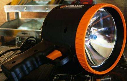 12V STRAMM RECHARGEABLE SPOTLIGHT  WITH HANDLE : USED AS DISPLAY