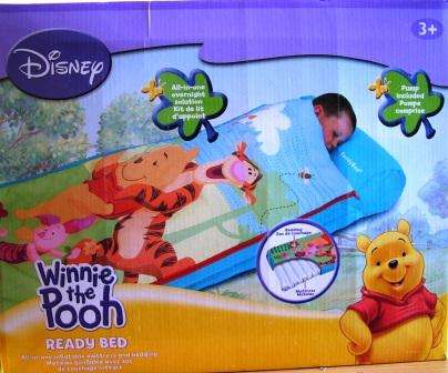 DISNEY Winnie The Pooh Ready Bed : ALL IN ONE INFLATABLE MATTRESS AND BEDDING