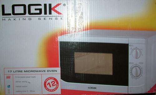LOGIK 17 LITRE MICROWAVE OVEN IN ORIGINAL BOX : USED AS DISPLAY