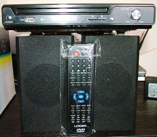 LOGIK 2.1 DVD PLAYER with speakers***USED AS DISPLAY***